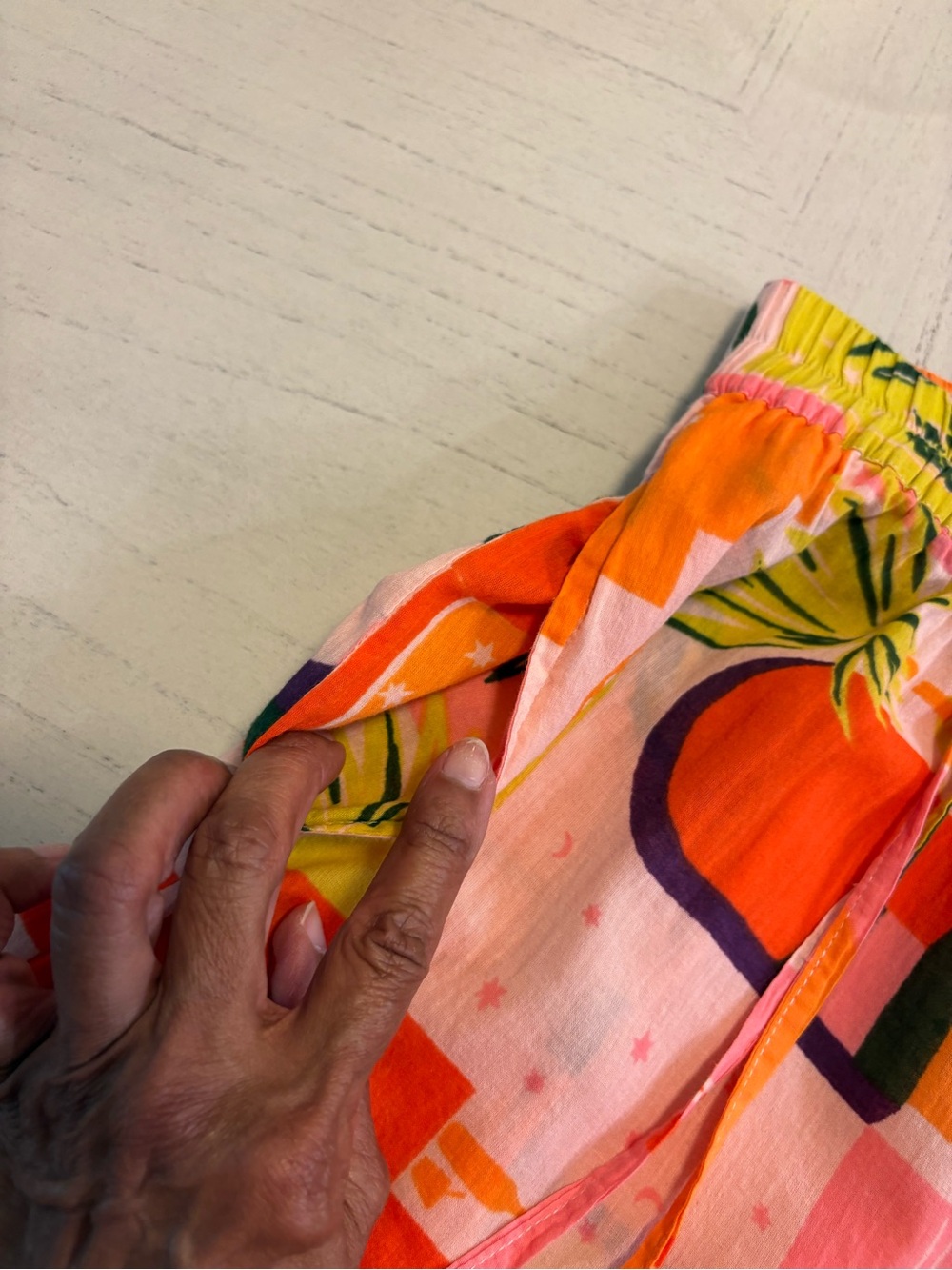 Haute Hippie Pink, Orange & Yellow Abstract Print Wide-Leg Pants SZ S - Picture 7 of 12